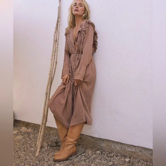 Free People Making Memories Midi Dress - Picture 7 of 7